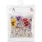 DIY Collection D'Art Pansies Flower Needlepoint 16" Cushion Pillow Top Kit